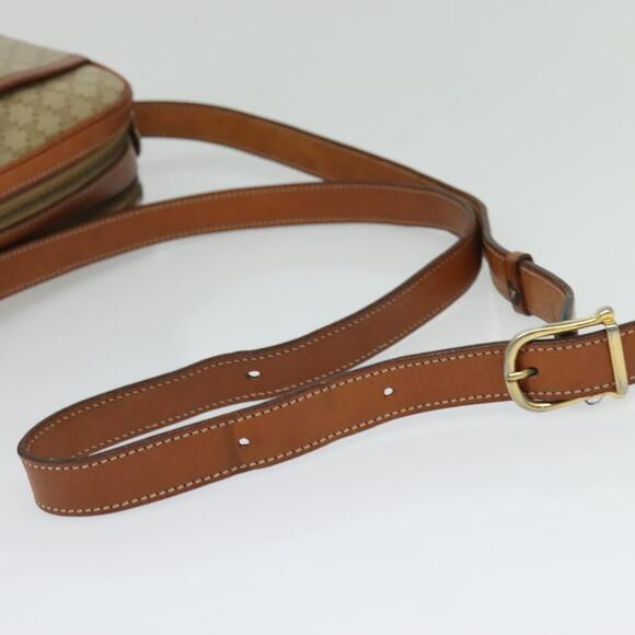 CELINE Macadam Canvas Shoulder Bag Pvc Beige Gold - Picture 7 of 12